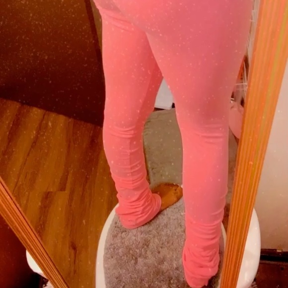 Pants - Pink stacked leggings